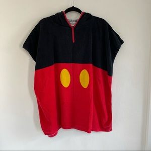 Mickey Mouse towel poncho